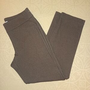 Charter Club Tan and Black Patterned Dress Pants SZ 14